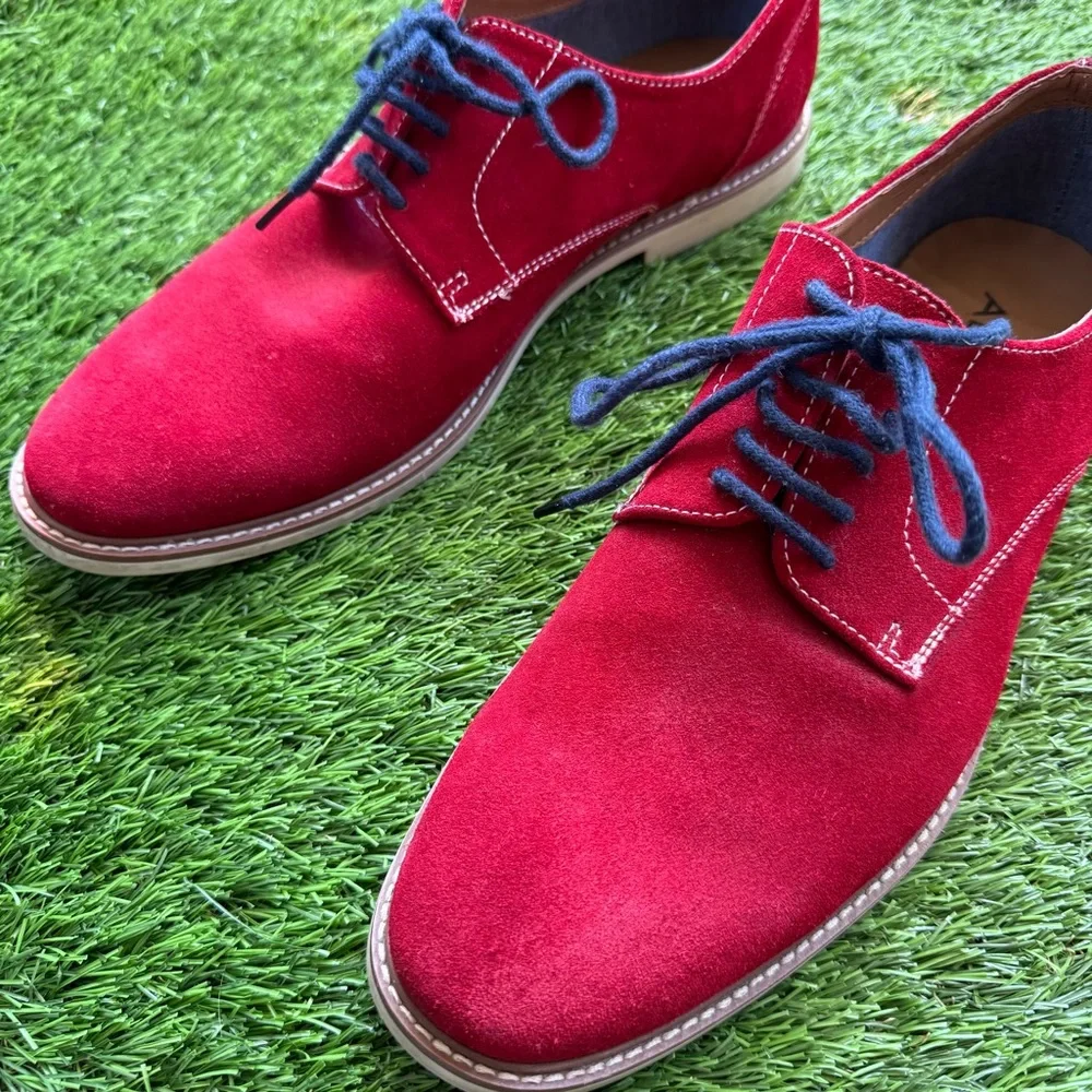 ALDO Red Suede Men’s laced Oxford Shoes